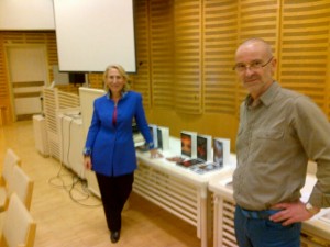with Mike before Tampere Lib reading